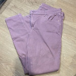 Old navy rockstar super skinny purple jeans pants